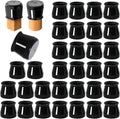 32 Pcs Chair Leg Protectors for Hardwood Floors, Silicone Felt Furniture Leg Cover Pad for Protecting Floors from Scratches and Noise, Smooth Moving, Large(Fit Round Diameter：1-5/16" to 2")