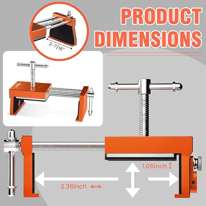 ECY Cabinet Clamps 2 Pack - Cabinet Face Frame Alignment Tool，Anodized Aluminum Alloy, Professional Installation Clamps for Woodworking & DIY Projects