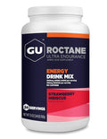 Gu Energy Roctane Ultra Endurance Energy Drink Mix, Vegan, Gluten-Free, Kosher, and Dairy-Free n-The-Go Energy for Any Workout, Strawberry Hibiscus, 3.44 lb. Canister (24 Servings)