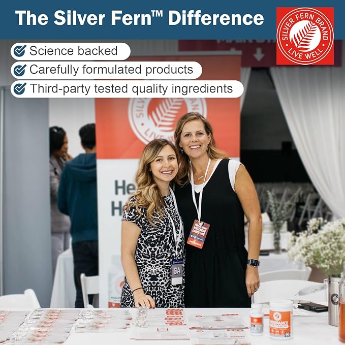 Silver Fern Stress Complex Supplement - with Caffeine - Sleep, Worry, Mood & More - with Saffron Supplements, L-Theanine Supplement, and Myo-inositol - Natural Stress Relief Supplements - 30 Servings
