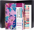 PLANBERRY Hourly Schedule Planner Premium – Undated Journal with Time Slots for Productivity & Budget Organizer, 6.9″x8.5″ (Flower Paradise)