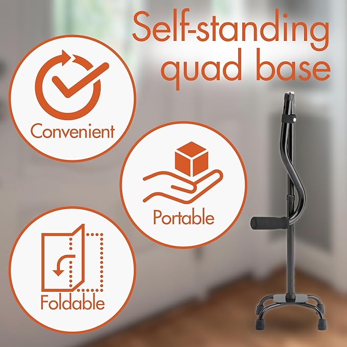 Caring Folding Quad Cane