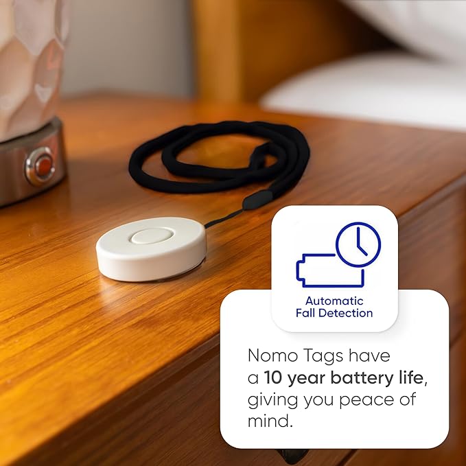 Tags - Fast, Easy Integration with Existing Smart Care Systems - Motion Detection, Emergency Panic Button, Wearable Fall Detection - Battery Operated - 2 Tags
