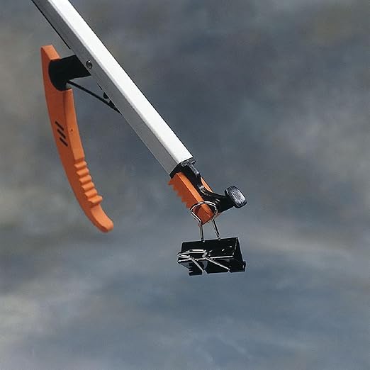 Sammons Preston Easireach II Reacher, Compact 15" Ergonomic Reaching Aid with Magnet, Portable 4.9 oz. Magnetic Grabber Tool & Reaching Claw, Trash Pickup, Lightbulb Remover, & Garden Nabber, 2 Pack