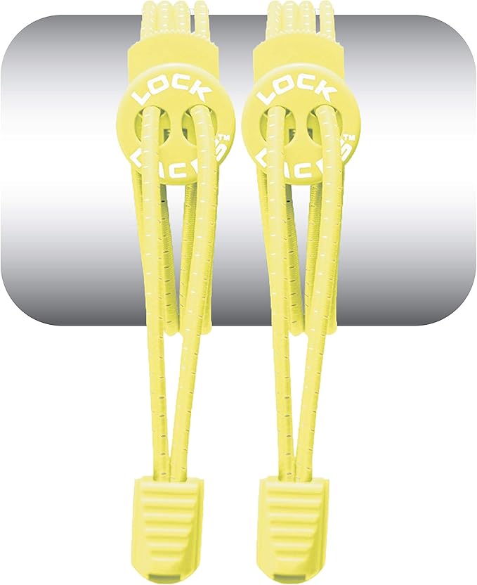Lock Laces - Elastic No Tie Shoelaces 1 Size Fits All for Kids Adults Tieless Shoe Laces Tennis Shoes Sneakers