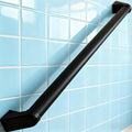 2 FT Modern Aluminum Handrail Set - ADA Compliant Indoor & Outdoor Stair Railing. 1.4" Diameter Grab Bar. Wall-Mounted with 90°Wall Return End. Ideal for Safe Grip，Rust Free(Matte Black, 2 FT)
