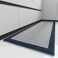 PADOOR Kitchen Mats for Floor, Kitchen Rugs Non Slip Washable, Rubber Backed Kitchen Runner Super Absorbent Kitchen Floor Mat Sink Rug, 20”x32” Blue