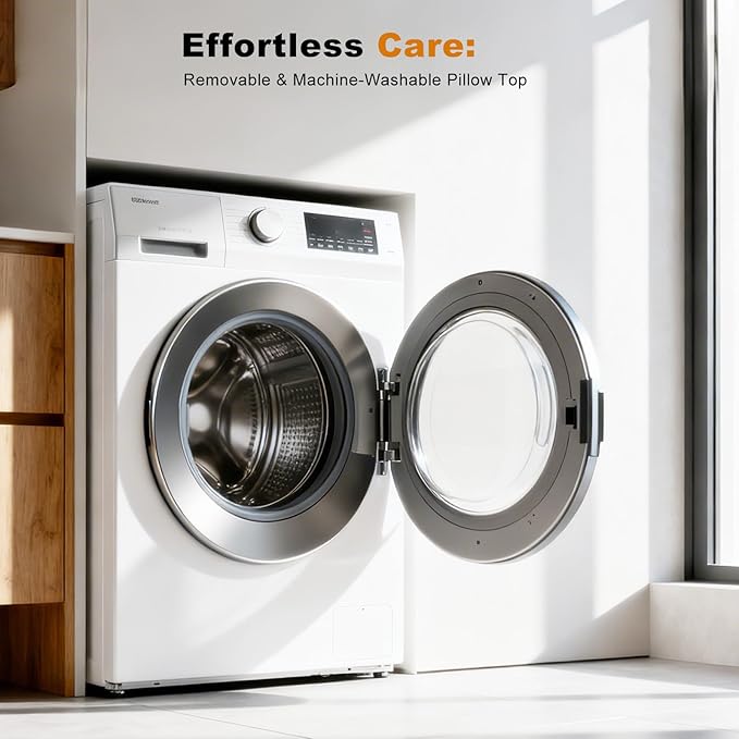 Dual Layer 4 Inch Bamboo Memory Foam Mattress Topper Twin Size, 2 Inch Thick Soft Quilted Pillow Top Cover Plus 2 Inch Charcoal Gel Memory Foam Mattress Pad for Back Pain Relief