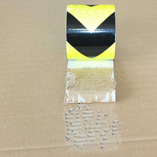 Reflective Tape Outdoor Waterproof 3 inch X 10 feet, High Visibility Hazard Conspicuity Warning Safety Industrial Marking Tape