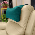 Velvet Recliner Head Pillow with Non-Slip Base - Adjustable Neck Support for Pain Relief in Home, Office and Travel (Teal)
