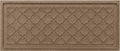 WaterHog Indoor Outdoor Boot Tray Mat – Skid-Resistant Entry Rug for Front Door, Mudroom, Porch, Patio, Garage, All Weather Floor Protector, Made in USA, Cordova Pattern, Khaki/Camel, 15 x 36 Inches