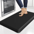 4/5 Inch Thick Kitchen Mats for Floor, StepRite Kitchen Rug for Standing Desk, Non-Slip, Thicker, Stain & Water Resistant, Comfort Anti Fatigue Floor Mat for Home, Kitchen, Office - Black, 32 * 20''