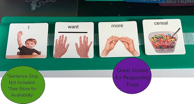 Smile4Autism Small 1.5"x1.5" Loose Visual Picture Cards, Receptive and Expressive Language, Speech Articulation Therapy, ASD, ADD, ADHD, Apraxia, & Stroke Patients. (Real Photos 162 Pcs., Plastic)