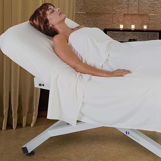 EarthLite Ellora Electric Lift Massage Table with Manual Tilt, Made in USA, 32" x 73, Black