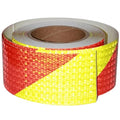 Reflective Tape Outdoor Waterproof 3 inch X 66 feet, High Visibility Hazard Conspicuity Warning Safety Industrial Marking Tape