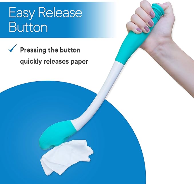 RMS Long Reach Comfort Wipe - Self Assist Toilet Aid, Ideal Daily Living Bathroom Aid for Limited Mobility