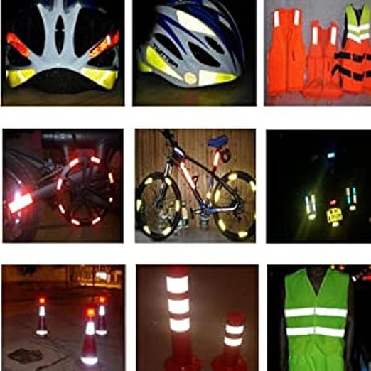 Reflective Tape Black White 2 inch Wide, Outdoor Waterproof Hazard Conspicuity Warning Industrial Marking Tape (66 feet)