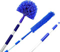 Cobweb Duster, Extendable Reach 20 feet + Spider Web Brush with Pole