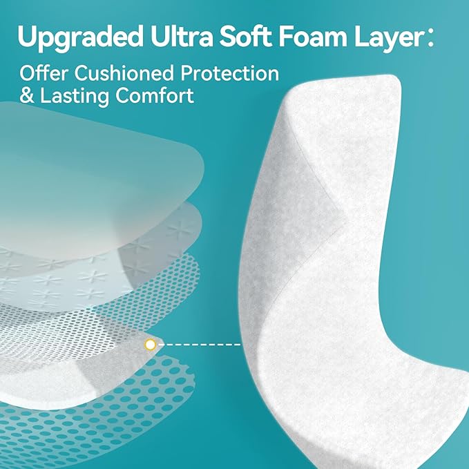 Dimora Ultra Soft Silicone Foam Dressing 4"x4" (10 Pack)- Super Absorbent Wound Dressing with Widened Border, Adhesive Foam Bandages for Bed Sores, Ulcer, Surgical Wound