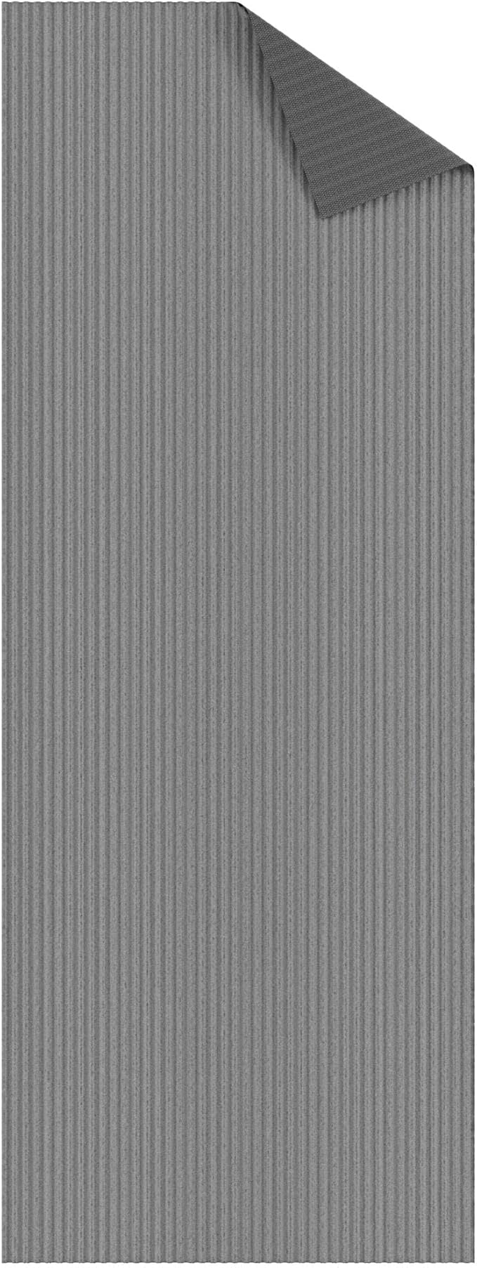 Ottomanson 2'7" x 19' Hallway Runner with Scraper Pile - Extra Durable Non-Slip Rug Mat for Indoor & Outdoor Use - Ideal for Kitchen, Entryway & Garage - High-Traffic Carpet, Gray