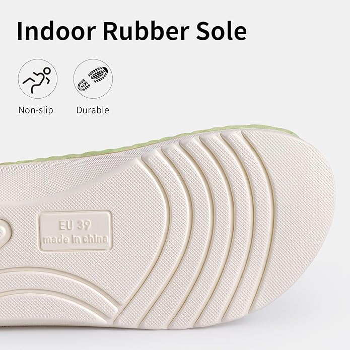 Litfun Orthopedic House Slippers for Women Adjustable Arch Support Indoor Slippers Open Toe Corduroy Bedroom Shoes