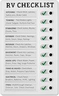 Zonon 1 Pack Rv Checklist Board to Do List Boards Plastic Chore Chart Memo Checklist Boards with Slider Portable Daily Affairs Detachable Schedule Planner for Home Office Check Items Accessories