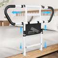 Bed Rails for Elderly Adults Safety: Adjustable Bedside Assist Rails with Storage Pockets, Non-Slip Handles, Motion Sensor Light, Items for Elderly Bed Rail, 400LB Gravity Capacity