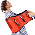 Transfer Belt Transfer Sling - Padded Gait Belt - Heavy Duty Patient Lift, Mobility Standing and Lifting Aid for Disabled, Elderly, Injured - Safely Move from Bed and Wheelchair (Orange)
