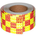 Reflective Tape Outdoor Waterproof 3 inch X 66 feet, High Visibility Hazard Conspicuity Warning Safety Industrial Marking Tape