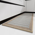 PADOOR Kitchen Mats for Floor, Kitchen Rugs Non Slip Washable, Rubber Backed Kitchen Runner Super Absorbent Kitchen Floor Mat Sink Rug, 17”x24” Brown