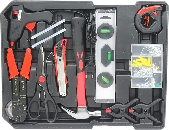 899pcs Artman Tool Set Tool Set Mechanics Kit, General Household Hand Tool Set for Home, Rolling Tool Box with Wheels - Perfect for Craftsman, Diyer, Handyman (Black)