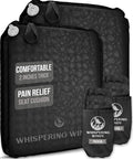 Whispering Winds Inflatable Seat Cushion - Comfortable Blow-up Foam Pad for Airplane, Travel, Stadium, Outdoors, Camping, Car & More