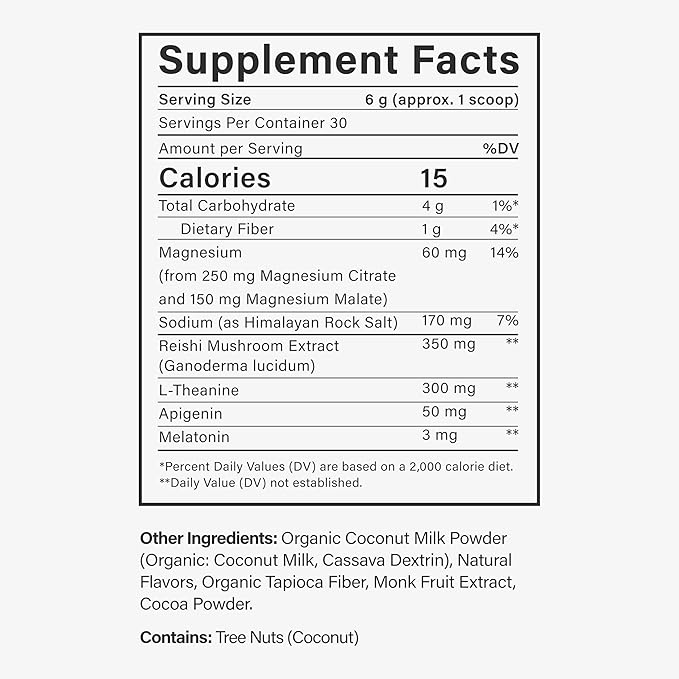 Beam Dream Sleep Powder, L-Theanine, Apigenin, Reishi and Magnesium, Third Party Tested Natural Sleep Aid & Sleep Supplement, Health and Wellness Gift, Natural Sleep Support, Non-GMO, 30 Servings