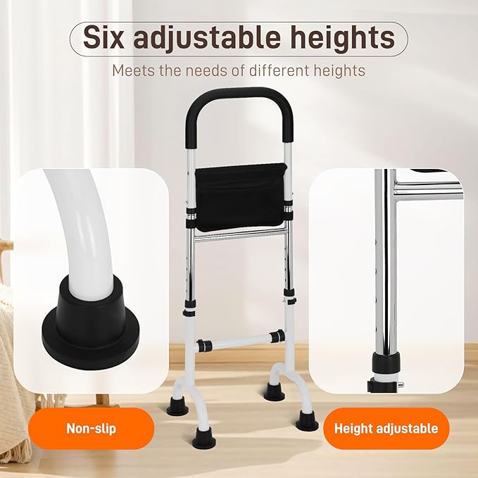 Stand Assist Aid for Elderly, Adjustable Stand Assist, Hip Knee Surgery Recovery Aid Walking Cane Standing Aids and Supports, Standing Aid for Couch, Bedside, Toilet, More, up to 400lb