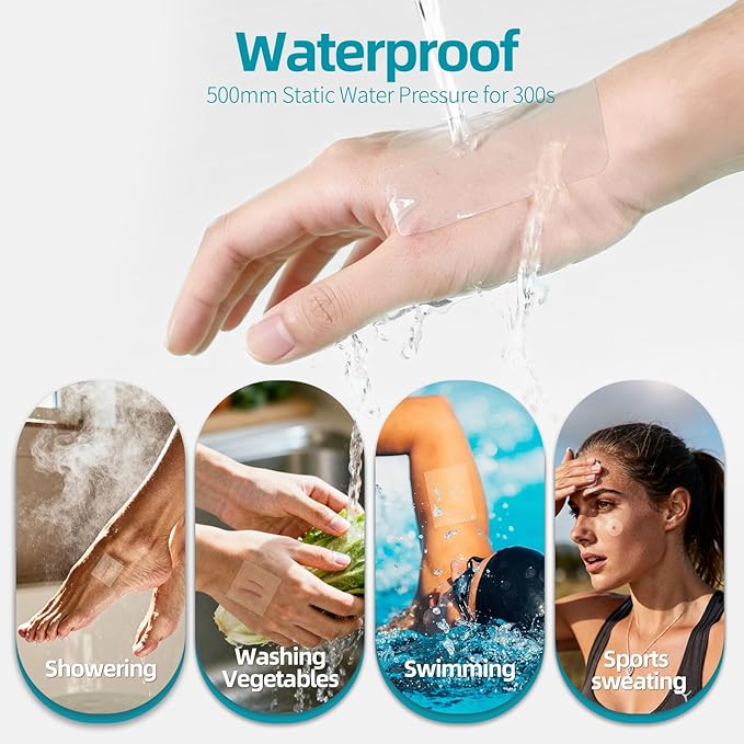 Dimora Medical Grade Hydrocolloid Bandage Roll (2in*16ft), Highly Absorbent Hydrocolloid Dressings for Wound Care, Burn, Blister, Pimple Patches for Acne Care, Waterproof & Cut to Size