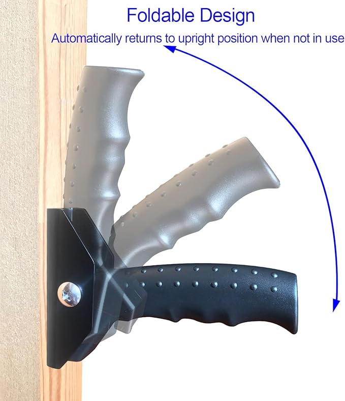 Folding Doorway Assist Handle, Flip Up Grab Bar for Elderly Support, Doorway Stair Assist Grab Bar for Elderly or People with Balance Issues - Supports Up to 300 Pounds