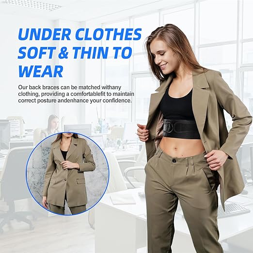 IYDoaMea Posture Corrector for Women and Men ( Order A Size Up ) Upgraded Back Brace Support, Adjustable Shoulder Straightener for Improving Back Posture, Relief for Upper and Lower Back, Lumbar, Neck, Shoulder Pain (S(27.5~33.4))