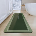 Bath Mat, Bathroom Mat Rugs Super Absorbent Shower Mats Non Slip Quick Dry Thin Rubber Mats for Bathroom Floor Fit Under Door, Shower Rug for Bathtub, Shower, Green