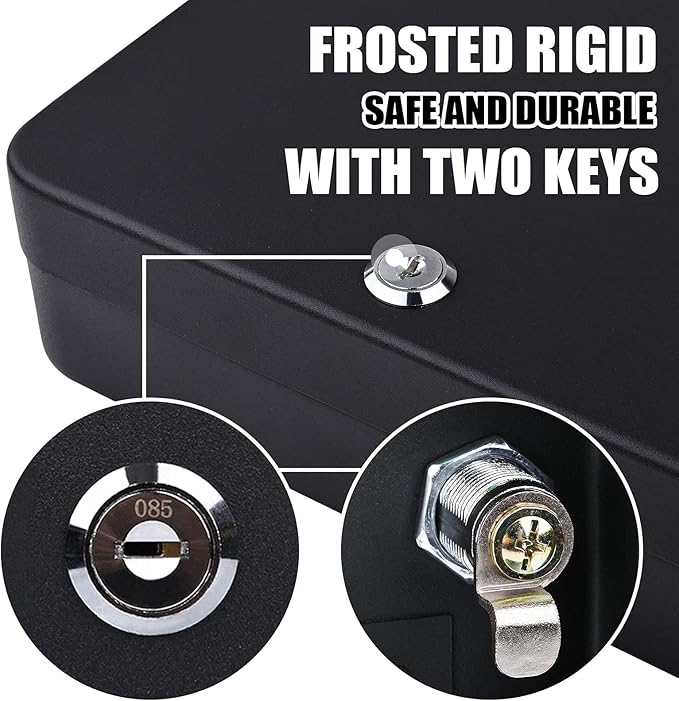 Key Cabinet Wall Mount with Key Lock, 28 Key Hooks & Tags Key Box, Steel Security Locking Key Cabinet, Storage Key Lock Organizer, Key Management Cabinet