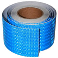 Blue Reflective Tape 4 inch Wide, Outdoor Waterproof Hazard Conspicuity Warning Industrial Marking Tape (66 feet)