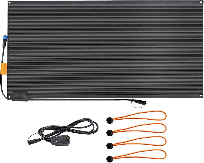 Snow Melting Mats Outdoor 36 x 72 inch, Non-Slip Heated Outdoor Mats 730 W 120V, Heated Driveway Mats with UL and ETL Certificate Power Cord, Suitable for Most Entryways