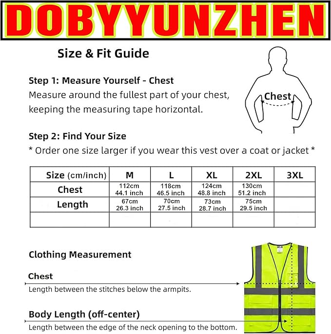 Custom Logo High Visibility Vest Customized Reflective Safety Vest With Pocket and Zipper
