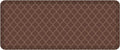 GelPro Anti-Fatigue Designer Comfort Kitchen Floor Mat, 20x48, Trellis Walnut Stain Resistant Surface with 3/4” Thick Ergo-Foam Core for Health and Wellness