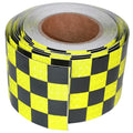 Reflective Tape 4 inch X 66 feet, Outdoor Waterproof Hazard Conspicuity Safety Warning Industrial Marking Tape