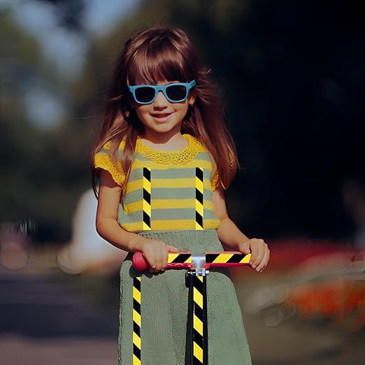 Yellow Black Reflective Tape 2 inch X 166 feet, Outdoor Waterproof Hazard Conspicuity Warning Industrial Marking Tape