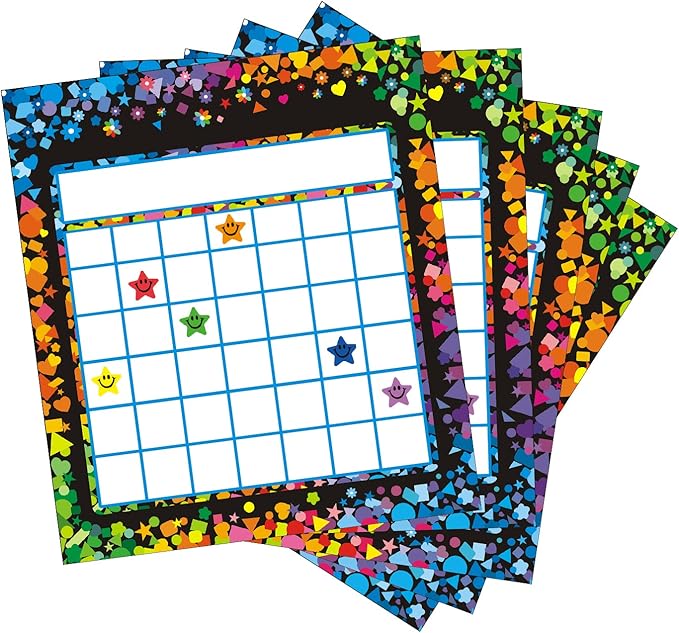 REGELETO 80 Pack Incentive Reward Chart for Classroom Home Behavior for Students with 2400 Pieces Star Stickers