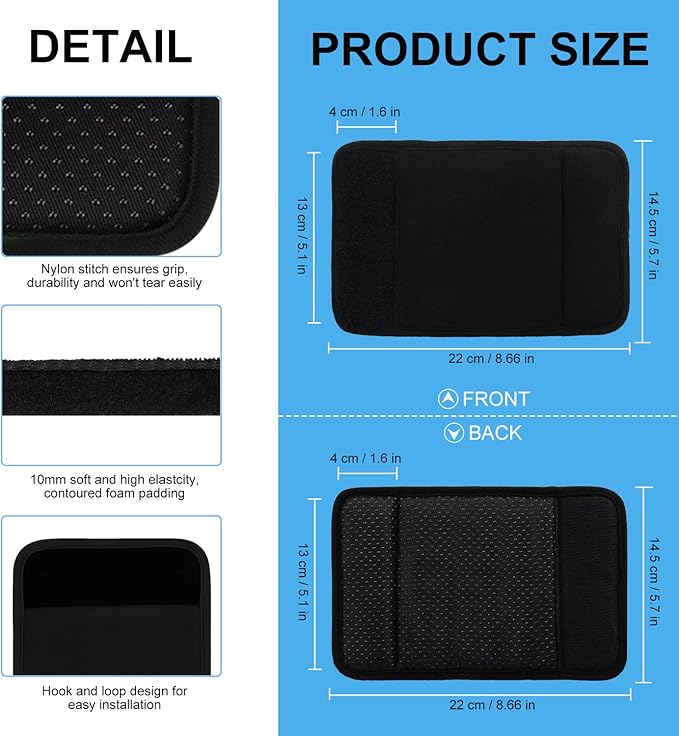 supregear Walker Grips (2 Pack), Soft Padded Hand Covers, Non-Slip Comfortable Cushion Padding for Folding Walker Handle, Moisture Wicking Mobility Accessory