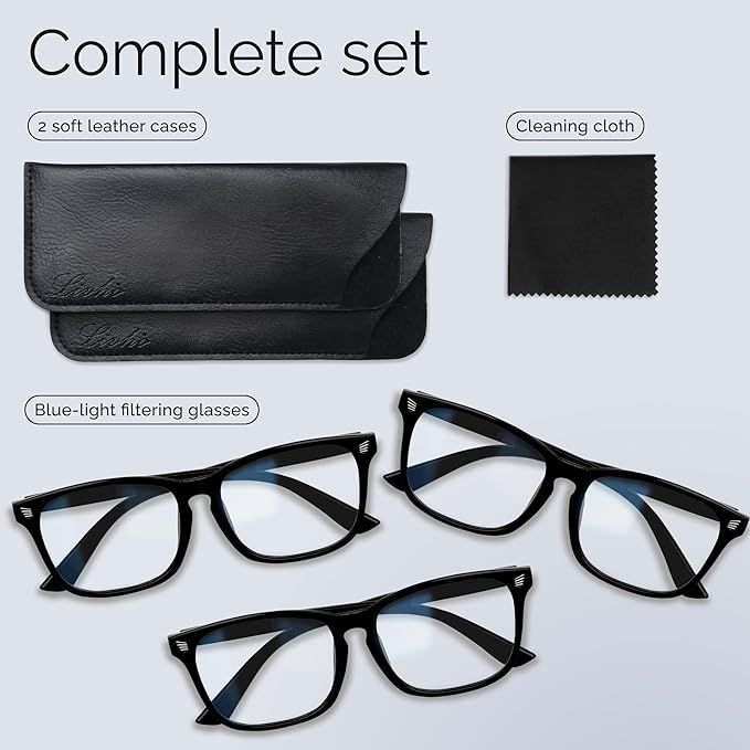 livho High Tech Blue Light Glasses - Advanced Blue Light Blocking Computer Glasses - Screen Fatigue & UV Protection