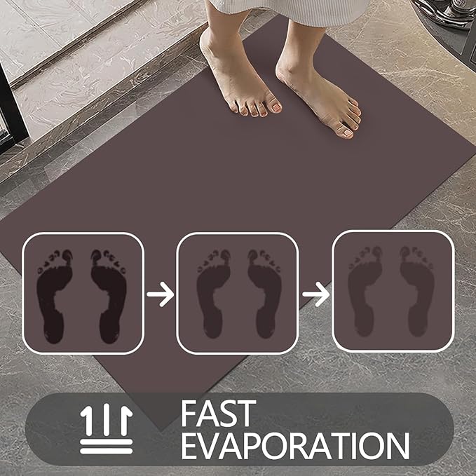 Ultra Thin Door Mat, 1/10 inch Thick Indoor Door Mats for Inside Entry, Non-Slip Rubber Backing Washable Doormat, Low Profile, Fade Resistant Dirt Trapper for Entrance, 35"X24", Coffee