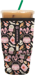 Sok It JavaSok Iced Coffee & Cold Soda Insulated Neoprene Cup Sleeve (Spellbound, Large: 30-32oz)